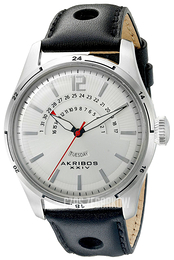 Akribos XXIV Multi-Function Srebrny/Skóra Ø46 mm AK850SS