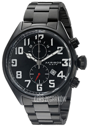 Akribos XXIV Chronograph Czarny/Stal Ø46.5 mm AK853BK