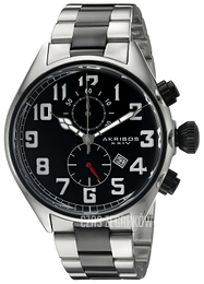 Akribos XXIV Chronograph Czarny/Stal Ø46.5 mm AK853TTB