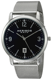 Akribos XXIV Czarny/Stal Ø42 mm AK858SSB
