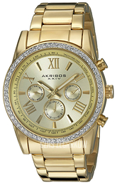 Akribos XXIV Multi-Function Szampański/Stal w odcieniu złota Ø41 mm AK868YG