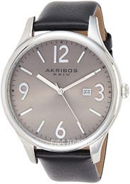 Akribos XXIV Srebrny/Skóra Ø44 mm AK869SS