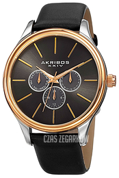Akribos XXIV Multi-Function Szary/Skóra Ø44 mm AK870YGB