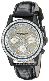 Akribos XXIV Crystal Srebrny/Skóra Ø36 mm AK871BK