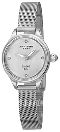 Akribos XXIV Diamond Srebrny/Stal Ø26 mm AK873SS