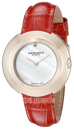 Akribos XXIV Diamond Srebrny/Skóra Ø36 mm AK876RD