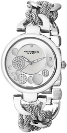Akribos XXIV Diamond Srebrny/Stal Ø41 mm AK895SS