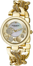 Akribos XXIV Żółte złoto/Stal w odcieniu złota Ø39 mm AK895YG