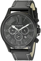Akribos XXIV Multi-Function Czarny/Skóra Ø44 mm AK897BK