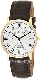 Akribos XXIV Srebrny/Skóra Ø40 mm AK898YG