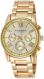Akribos XXIV Multi-Function Szampański/Stal w odcieniu złota Ø41 mm AK904YG