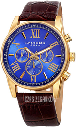 Akribos XXIV Multi-Function Niebieski/Skóra Ø41 mm AK911YGBU