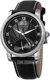 Akribos XXIV Retrograde Czarny/Skóra Ø42 mm AK913SSBK