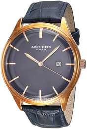 Akribos XXIV Niebieski/Skóra Ø45 mm AK914BU