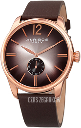 Akribos XXIV Classic Brązowy/Skóra Ø44 mm AK916RG