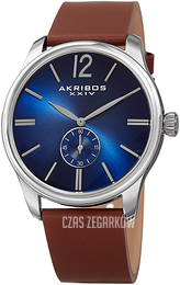 Akribos XXIV Classic Niebieski/Skóra Ø44 mm AK916SSBU