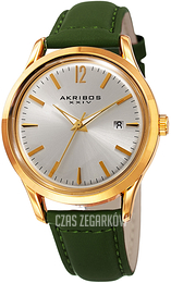 Akribos XXIV Srebrny/Skóra Ø38 mm AK921GN