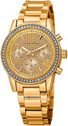 Akribos XXIV Żółte złoto/Stal w odcieniu złota Ø37 mm AK926YG