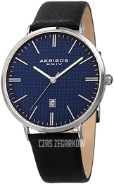 Akribos XXIV Niebieski/Skóra Ø42 mm AK935SSBU