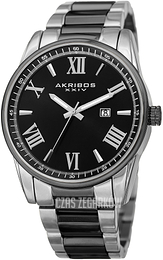 Akribos XXIV Czarny/Stal Ø45 mm AK936TTB