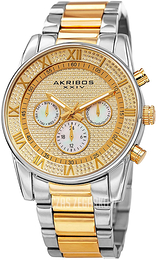 Akribos XXIV Żółte złoto/Stal w odcieniu złota Ø41 mm AK939TTG