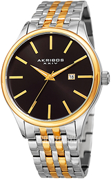 Akribos XXIV Czarny/Stal w odcieniu złota Ø44 mm AK941TTG