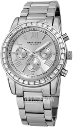 Akribos XXIV Srebrny/Stal Ø41 mm AK943SS