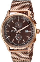 Akribos XXIV Multi-Function Brązowy/Stal w kolorze różowego złota Ø42 mm AK944BR