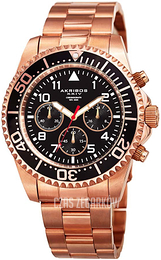 Akribos XXIV Classic Czarny/Stal w kolorze różowego złota Ø43 mm AK950RGBK