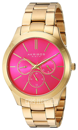 Akribos XXIV Multi-Function Różowy/Stal w odcieniu złota Ø42 mm AK952YGPK