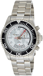 Akribos XXIV Biały/Stal Ø44 mm AK955SS