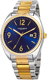 Akribos XXIV Niebieski/Stal w odcieniu złota Ø47 mm AK957TTG