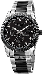 Akribos XXIV Czarny/Stal Ø41 mm AK958TTB