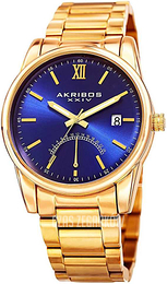 Akribos XXIV Niebieski/Stal w odcieniu złota Ø47 mm AK962YGBU