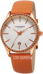 Akribos XXIV Srebrny/Skóra Ø45 mm AK964TN