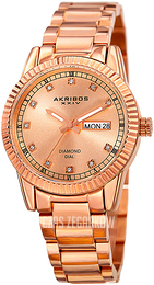 Akribos XXIV Diamond Różowe złoto/Stal w kolorze różowego złota Ø36 mm AK965RG