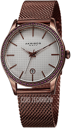 Akribos XXIV Srebrny/Stal Ø45 mm AK967BR