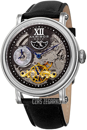 Akribos XXIV Czarny/Skóra Ø45 mm AK968SSBK