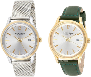 Akribos XXIV Elegant Srebrny/Stal Ø38 mm AK973GN-S