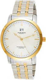Akribos XXIV Srebrny/Stal w odcieniu złota Ø44 mm AK997TTG