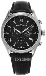 Alexander Heroic Czarny/Skóra Ø42 mm A021.01