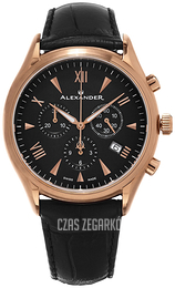 Alexander Heroic Czarny/Skóra Ø42 mm A021.03