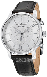 Alexander Statesman Srebrny/Skóra Ø42 mm A101.01