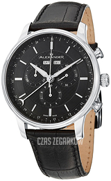Alexander Statesman Czarny/Skóra Ø42 mm A101.02