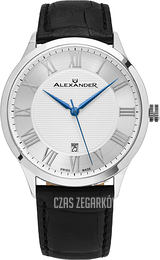 Alexander Statesman Srebrny/Skóra Ø42 mm A103-01