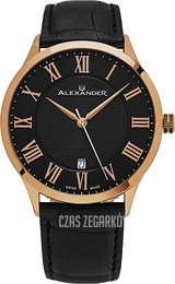 Alexander Statesman Czarny/Skóra Ø42 mm A103-05