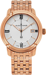 Alexander Heroic Srebrny/Stal w kolorze różowego złota Ø40 mm A111B-08