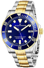 Alexander Niebieski/Stal w odcieniu złota Ø42 mm A501B.03