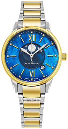 Alexander Monarch Niebieski/Stal w odcieniu złota Ø35 mm AD204B.03