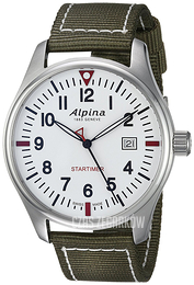 Alpina Startimer Biały/Tkanina Ø42 mm AL-240S4S6